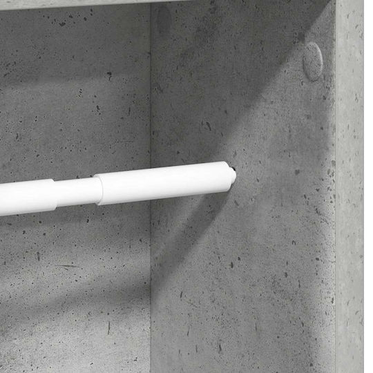 vidaXL Ντουλάπι Μπάνιου 20.5x20x90cm Γκρι