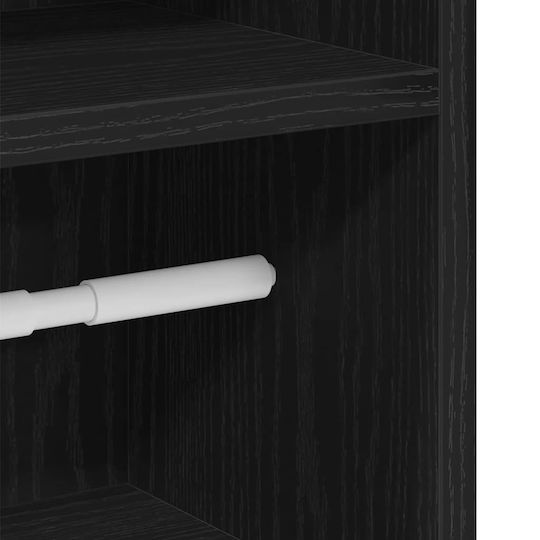 vidaXL Dulap De Baie 20.5x22x90cm Negru