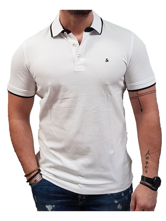Polo T-shirt White/black