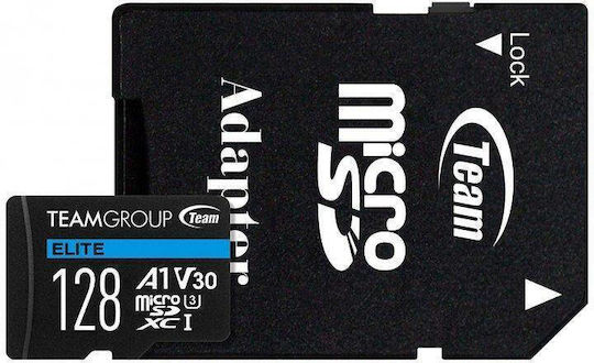 TeamGroup Elite microSDXC 128GB U3 V30 A1 UHS-I 90MB/s με αντάπτορα