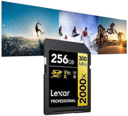 Lexar Professional 2000X SDXC 256GB U3 V90 UHS-II 300MB/s