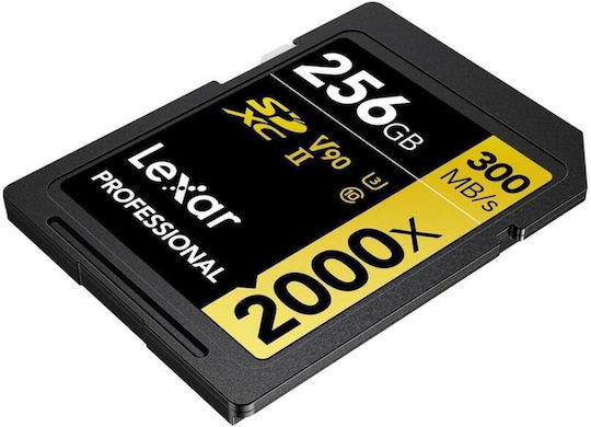 Lexar Professional 2000X SDXC 256GB U3 V90 UHS-II 300MB/s