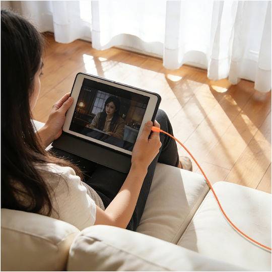 Usams USB 2.0 Кабел USB-C Мъжки - USB-C 60W Черен 1m SJ787USB01