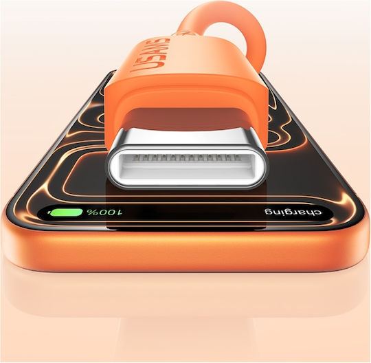 Usams Cablu USB 2.0 USB-C Mascul - USB-C 60W Alb 1m SJ787USB02