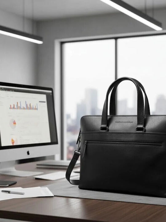 The Chesterfield Brand Laptop Bag 15" in Black Colour C40.110300