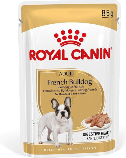 Royal Canin French Bulldog Υγρή Τροφή Σκύλων σε Φακελάκι με Κρέας 12x85gr