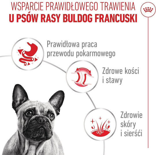 Royal Canin French Bulldog Υγρή Τροφή Σκύλων σε Φακελάκι με Κρέας 12x85gr