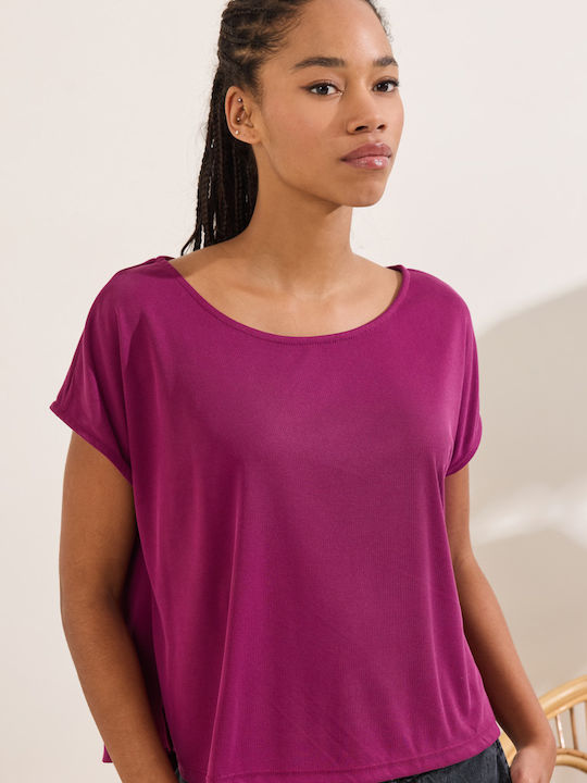 Women's Short Sleeve Blouse Anemone