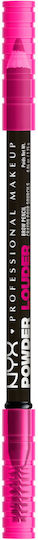 NYX Professional Makeup Professional Makeup Powder Louder Brow Pencil Σκιά για Φρύδια 09 Black