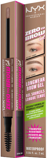 NYX Professional Makeup Zero To Brow Спирала За Вежди 02 Пепеляво Руса