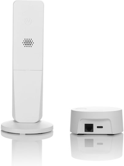Motorola DOT 411 Безжичен Телефон Бял