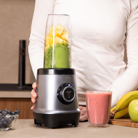 Cecotec Nutriblender Fusion Touch Μπλέντερ με Ανοξείδωτη Κανάτα 1.4 lt 1000W Μαύρο
