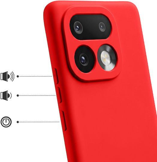 Avizar Case Realme 16 Pro Soft-touch Silicone Fast Cover Series Red