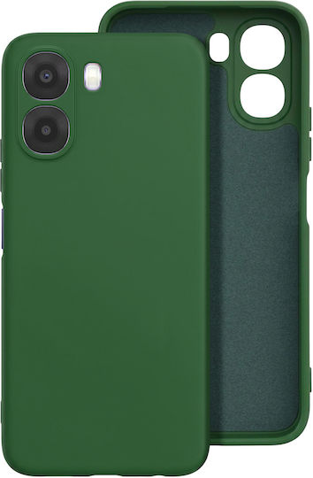 Avizar Case Oppo A6x Soft-touch Silicone Fast Cover Series Dark Green