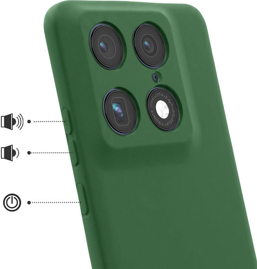 Avizar Husa Motorola Signature Din Silicon Moale Antiderapant Verde Închis