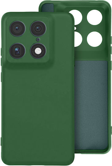 Avizar Husa Motorola Signature Din Silicon Moale Antiderapant Verde Închis