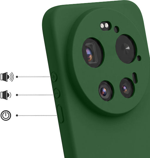 Avizar Case Xiaomi 17 Ultra Soft-touch Silicone Fast Cover Series Green