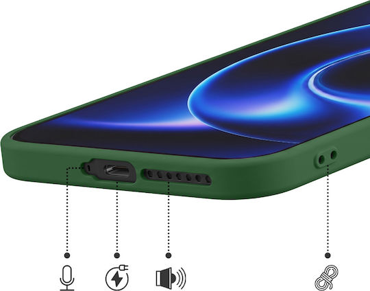 Avizar Case Xiaomi 17 Ultra Soft-touch Silicone Fast Cover Series Green