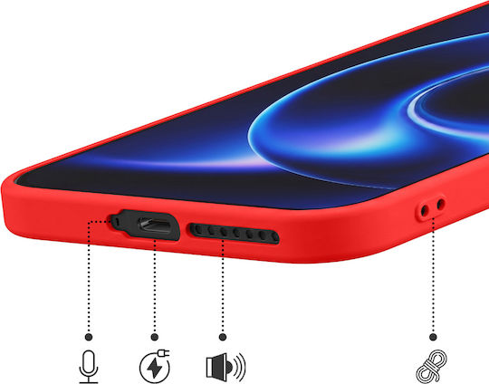 Avizar Husa Xiaomi 17 Ultra Soft-touch Silicon Tip Fast Cover Seria Roșie