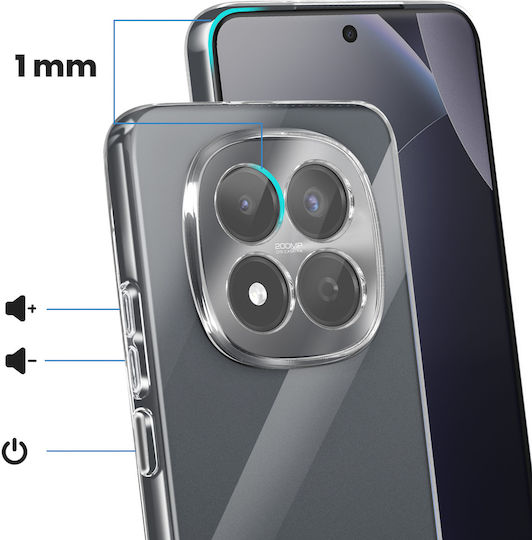 Avizar Case Redmi Note 15 Pro 4g In Soft Silicone Raised Camera Border Transparent