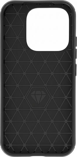 Avizar Handyhülle Xiaomi 17 Aus Silikon Carbon Effekt Gebürstete Textur Schwarz