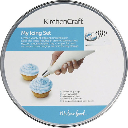 Kitchen Craft Kitchencraft Spritzbeutel Metallisch Satz 16 Stück
