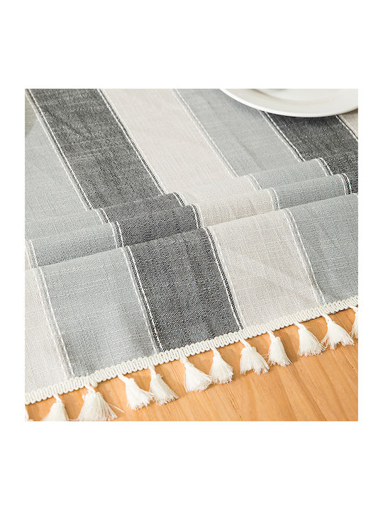 FRIPIA FRIPIA Leinen Tischdecke Grau 140x250cm