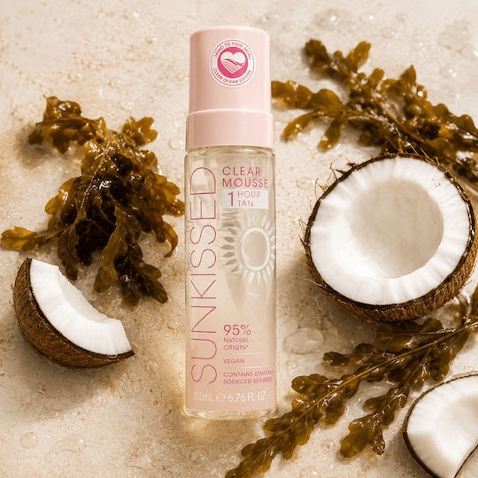 Sunkissed Clear 1 Hour Selbstbräuner Mousse Körper 200ml