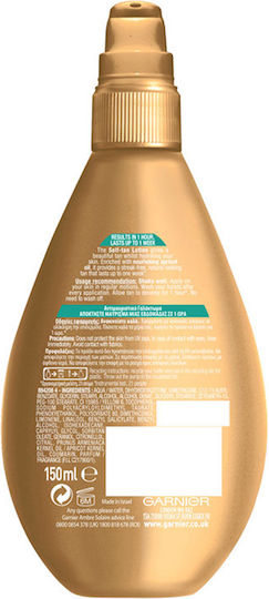 Garnier Ambre Solaire Natural Bronzer Self Tanning Lotion Body 150ml