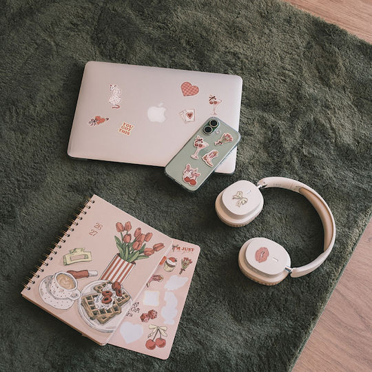 Premium Academic Weekly Diary 2026/2027 12 Months Spiral 16.5x21cm Bambina Latte Blossom By Kokonote