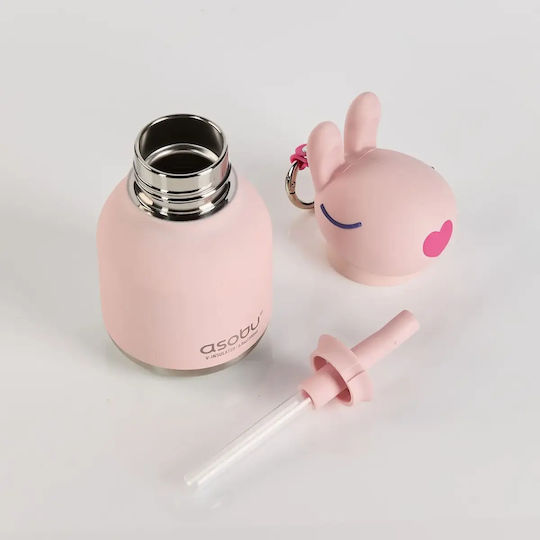 Asobu Bestie Kids Water Bottle Thermos Mini Bunny 200ml IBV44 BUNNY