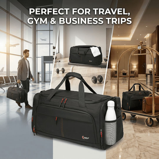 Cardinal Sak Voyage 49l Black Fabric L60xW28xH29cm