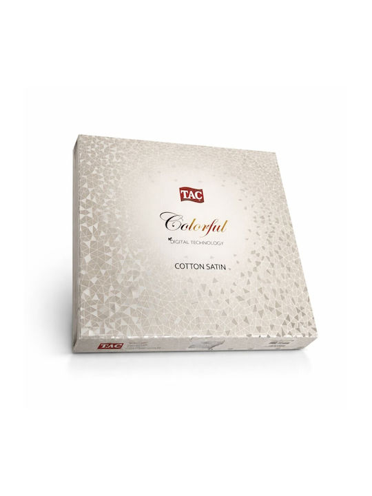 Tac Set Huse Pentru Pilote 200x220cm Dublu Cu 4 Fețe De Pernă & 1 Cearceaf Albastru