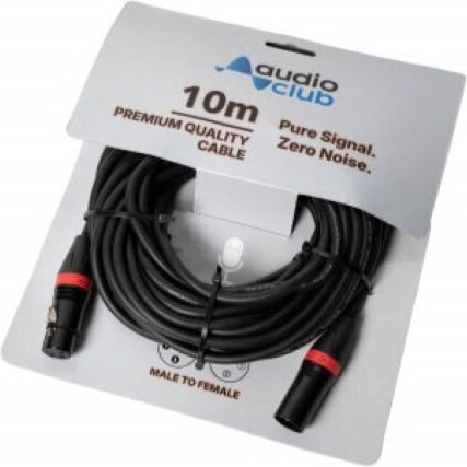 Audio Club Cable XLR male - Μαύρο 10m CMI-10