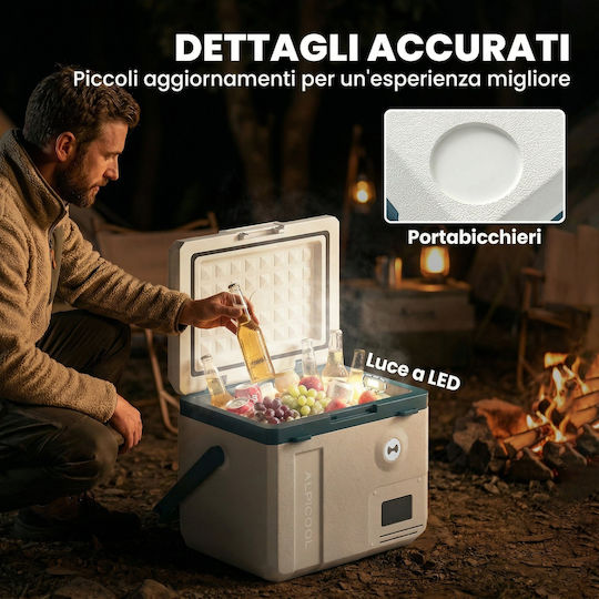 Outsunny Frigider Portabil 19l 100-240V Alb