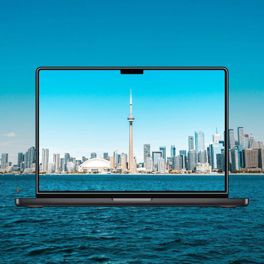 Grizzglass Hybridglass Easy Protective Film Installation Kit Included Compatible Macbook Air 15 Inch M4 2025 Transparent