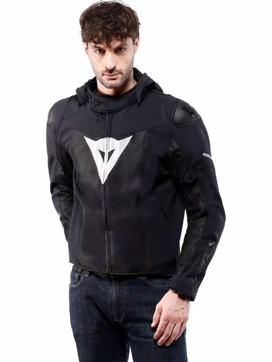 Dainese Super Sprint Air Tex Summertime Men's Riding Jacket Softshell Black/White