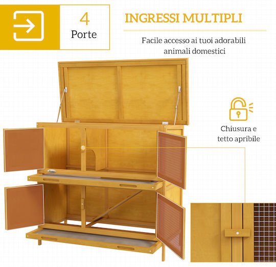 Pawhut Cuișcă Rozătoare 97x44x91cm