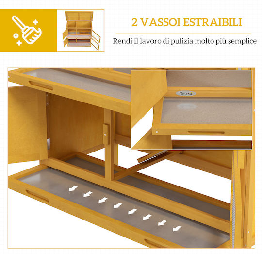 Pawhut Cuișcă Rozătoare 97x44x91cm