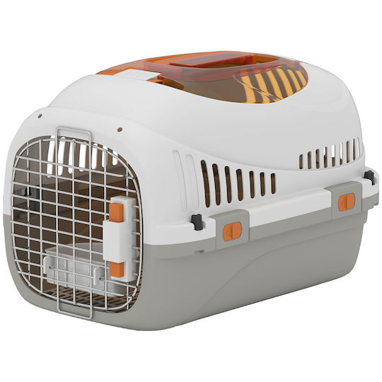 Pawhut Plastic Food and Water Bowl for Dog and Cat 3 Spots 49x32x31cm