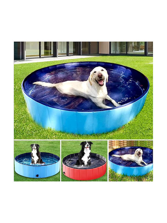 Piscină Pentru Câini 80cm Roșie 1 Bucată