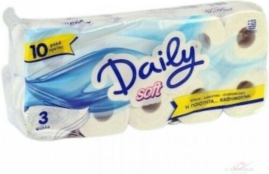 Βιοχαρτέλ Daily Soft Χαρτί Υγείας 10 Ρολά 3 Φύλλων (120gr/Ρολό)