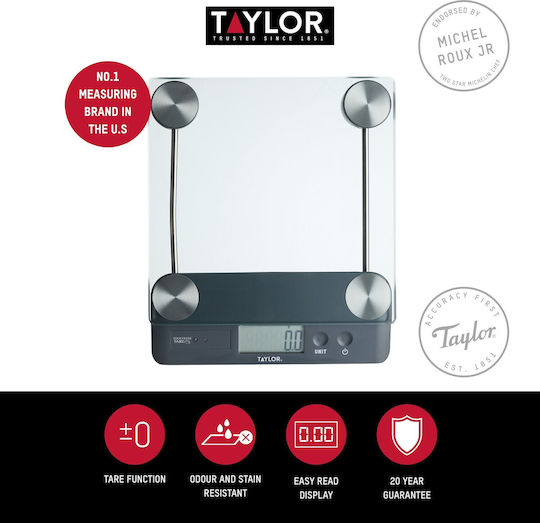 Taylor USA Дигитална Кухненска Везна До 14.4кг Кафява