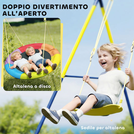 Aiyaplay Hanging Metal Swing for 8+ Years Multicolour