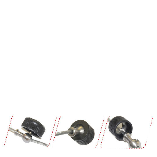 AMILA Speed Rope Σχοινάκι Ταχύτητας 3m Μαύρο με Ρυθμιζόμενο Μήκος