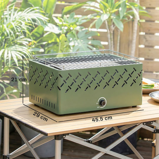 Outsunny Portable Charcoal Grill 29x29cm