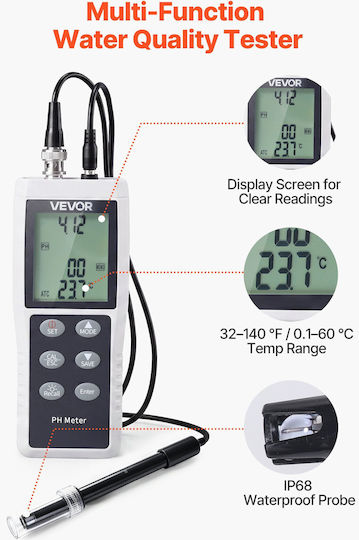 Vevor Digital PH Meter PHJSYSXZKPHCKNWNM001V9