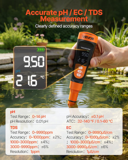 Vevor PH Meter PHJSYSXZKPHBSXSGA001V9