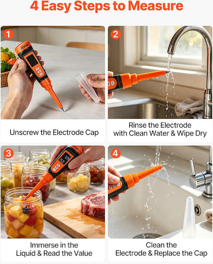 Vevor Digital PH Meter PHJSYSXZKSPP4KY68001V9