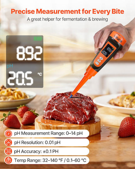 Vevor Digital PH Meter PHJSYSXZKSPP4KY68001V9